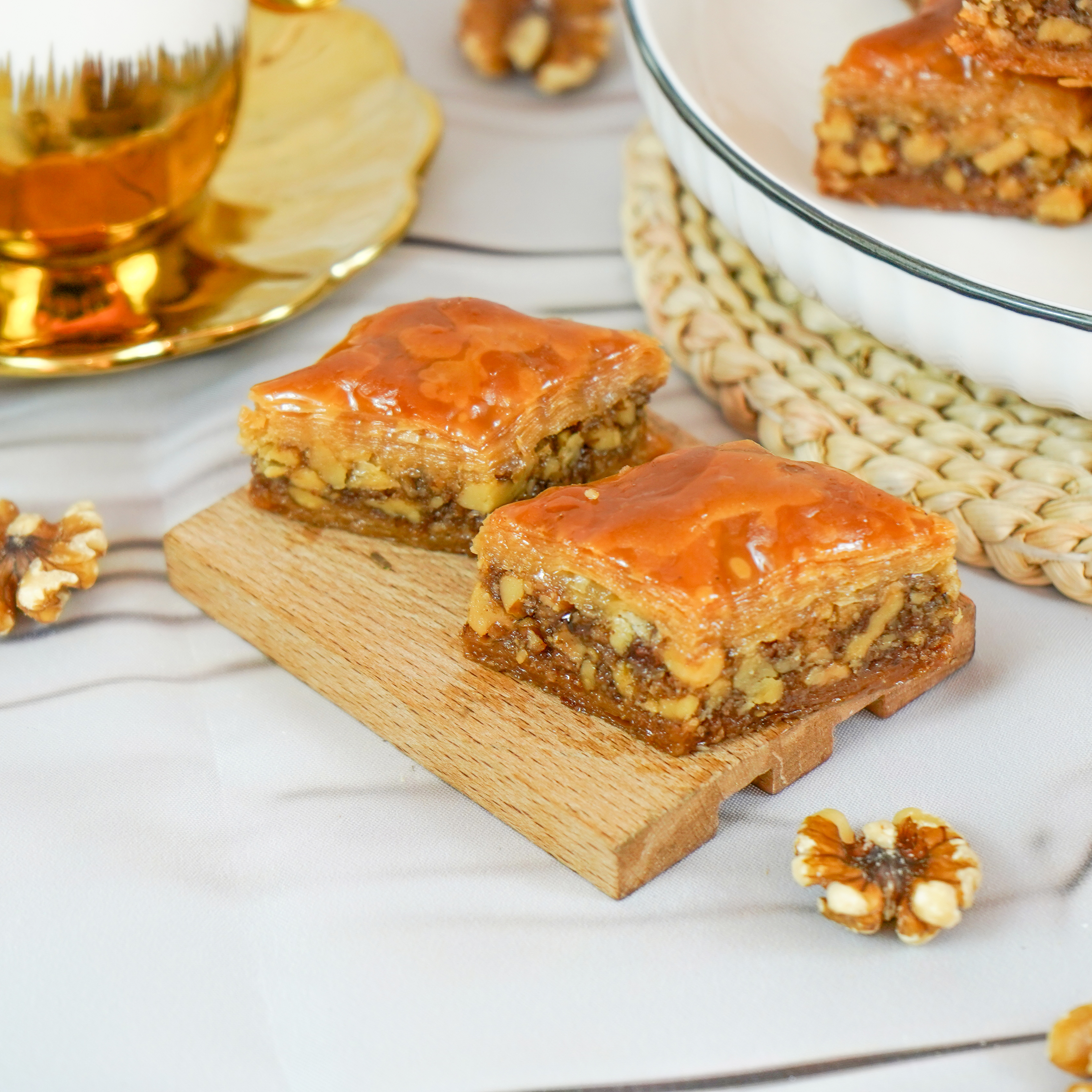 Walnut baklava